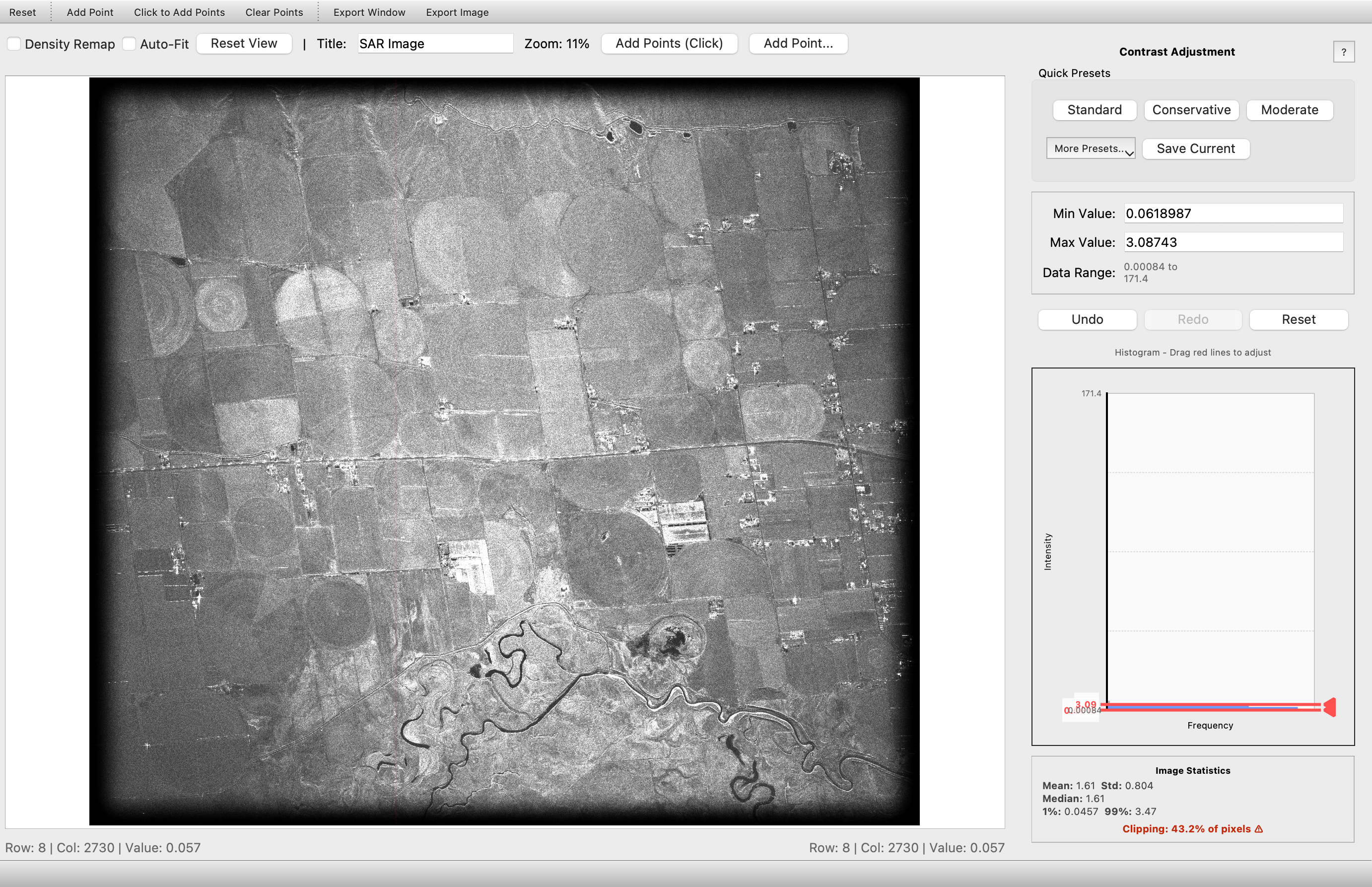 Synthetic Aperture Radar (SAR) example